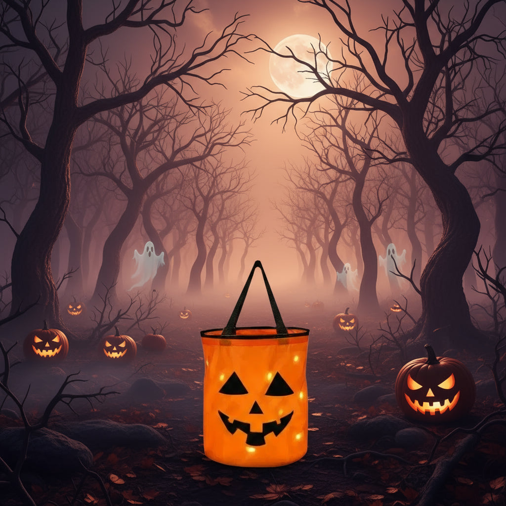 Świecąca Dyniowa Torba na Cukierki – Halloween bez niej się nie liczy!
